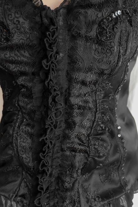 Чорний корсет жіноча еротична білизна шнурівка бретел River Island М-L