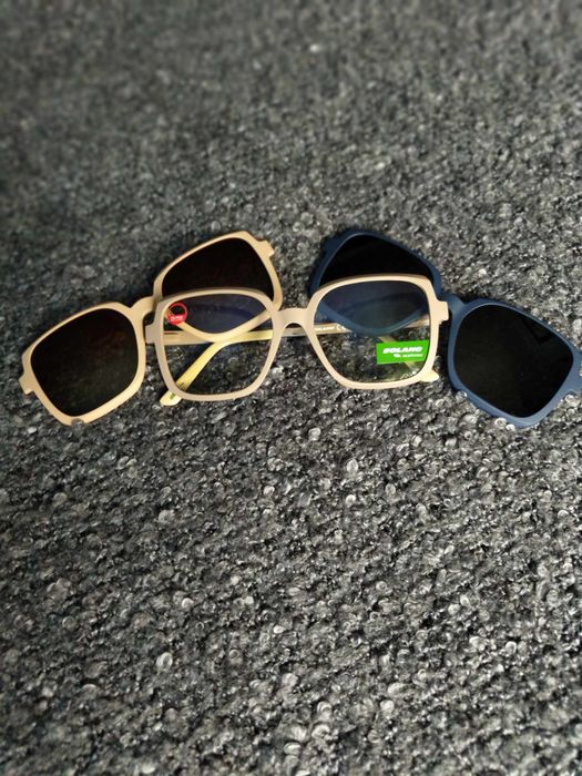 SOLANO  90175 E - okulary korekcyjne z nakładkami