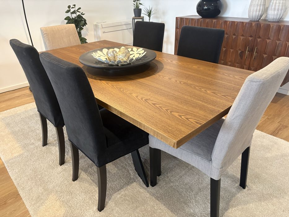 Conjunto 6 Cadeiras Jantar IKEA (4 Kinsdal + 2 Bergmund) + 6 Capas Suplentes