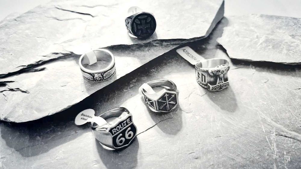 Anel anéis rings homem motard masculino aço inoxidável