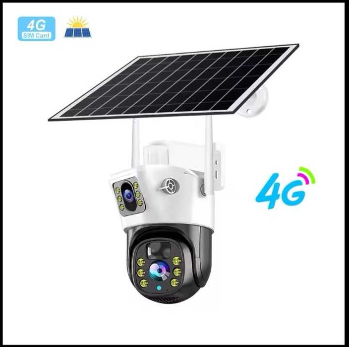 Bezprzewodowa kamera monitoringu. Zasilanie solar. Sim card 4g Wi-Fi