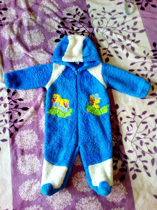 Махровый человечек на 1 год пижама слип кигируми