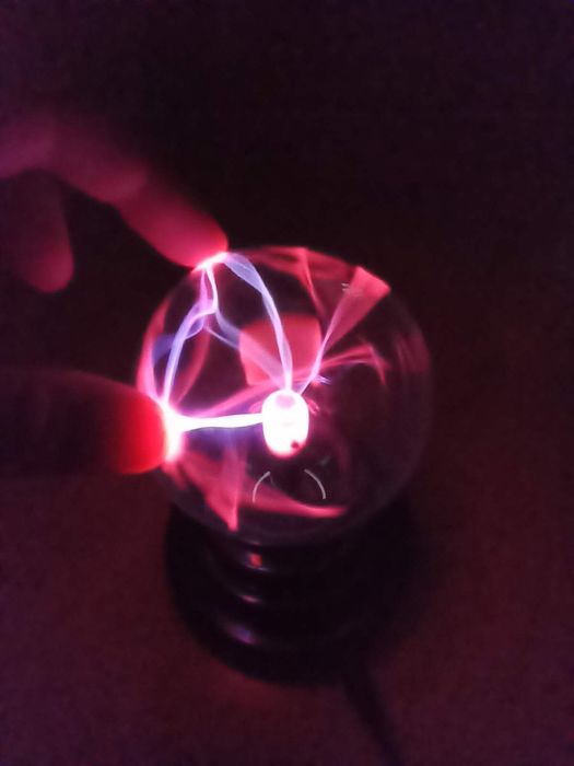 Bola de plasma Experiência Ciências