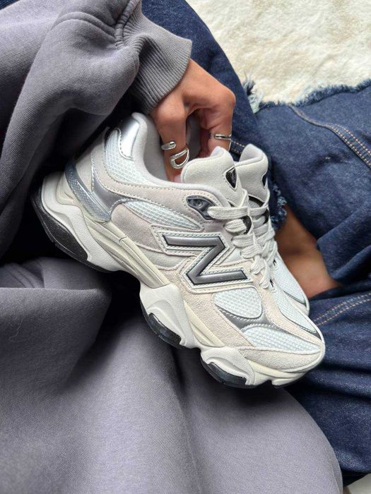 Кросівки New Balance 9060 Grey White кеди нью беланс білі сірі