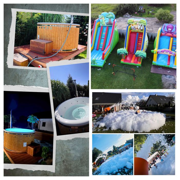 WYNAJEM - Dmuchańce, piana party, buble hause, BALIA OGRODOWA/JAKUZZI, BALA/mobilna  - Jelcz-Laskowice, cena od