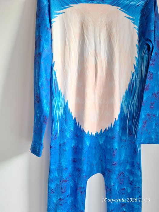 Strój Sonic przebranie kostium jeż Sonic dla chłopca r. 130 cm kombinezon bal