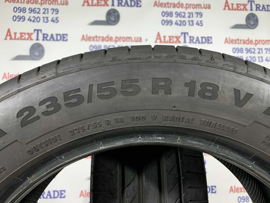 2 шт. 235/55 R18 Continental SportContact 5 літні шини бу, протектор 6-7 мм