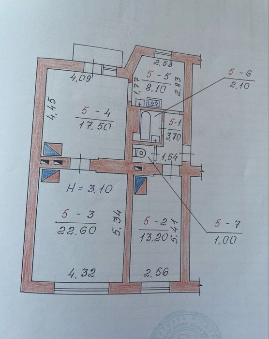 3-rooms apartment apartment by the address st. Tikhaya (area 70 m²) - Atlanta.ua - photo 6
