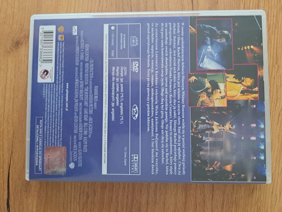 Bodyguard- Kevin Costner, Whitney Houston-Film Dvd Polski LektorUnikat