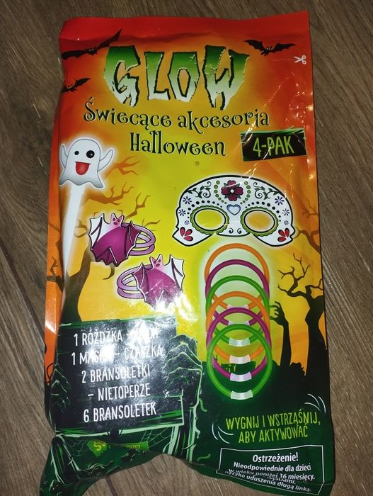 Świecące akcesoria halloween