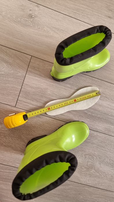 33/34 Muflon kalosze seledynowe zielone wkładka 21,5 cm