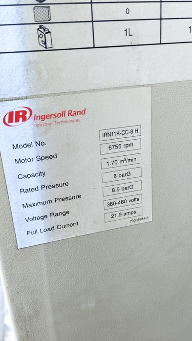 Kompresor srubowy 11kw ingersoll rand falownik sprężarka