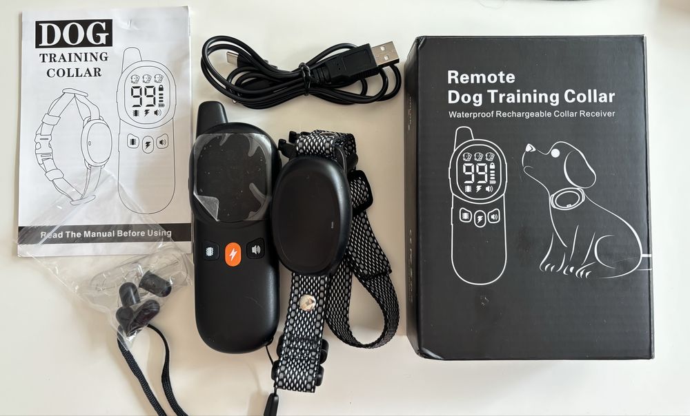 Obroża antyszczekowa z pilotem, użyta kilka razy