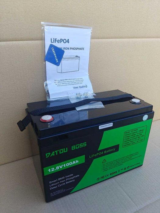 1,8 кВт Комплект резервного живлення DATOUBOSS DT-1218M + LiFePO4 12V 100Ah 1280Wh для будинку, квартири, UPS, інвертор 1800 Вт