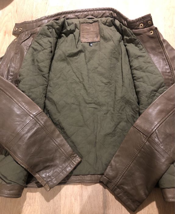 Kurtka skórzana męska Bershka - wiosna i jesień - nowa