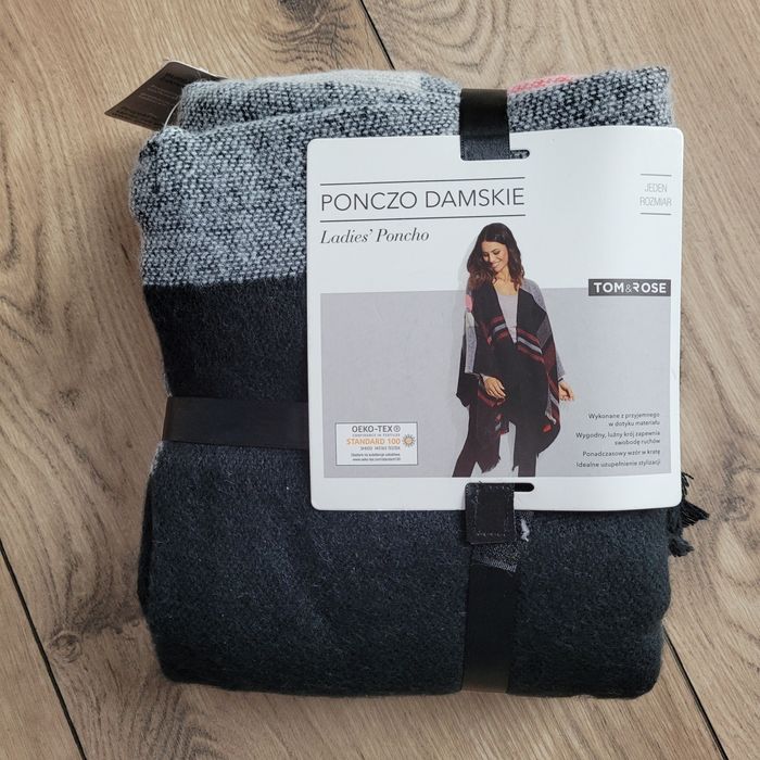 Ponczo damskie one size