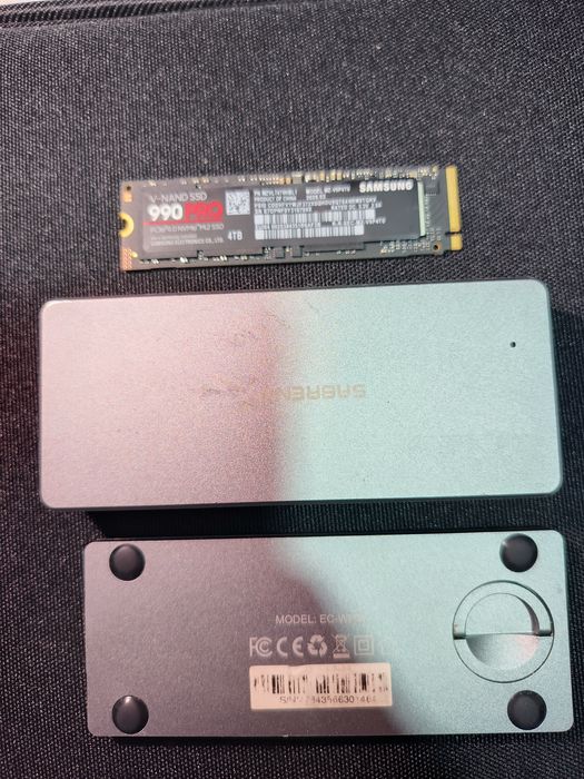 SSD NVMe Samsung 990 PRO – 4TB + Caixa externa em alumínio com dissipa