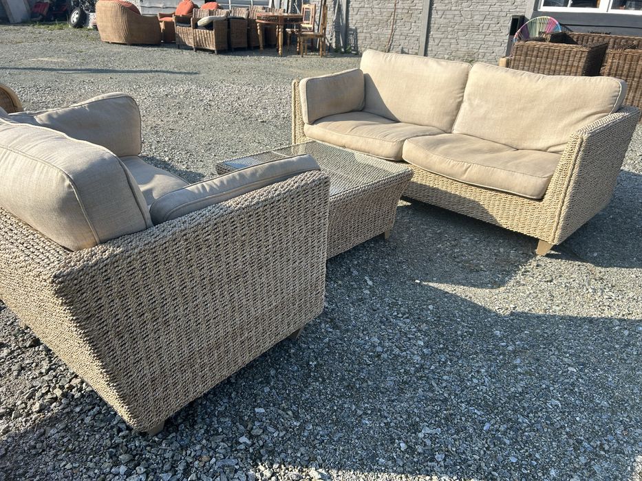 Porzadne Zestawy rattanowe fotele kanapy