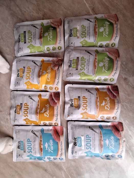 Brit Care Soup- zupy, karma dla kota. Trzy smaki.