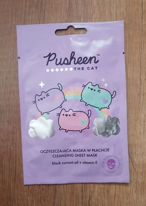 Pusheen The Cat maska maseczka w płachcie oczyszczająca wit.E
