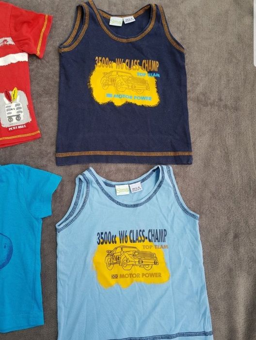 Bluzka 68 74 bluzki bluzeczka z krótkim rękawem komplet zestaw paka