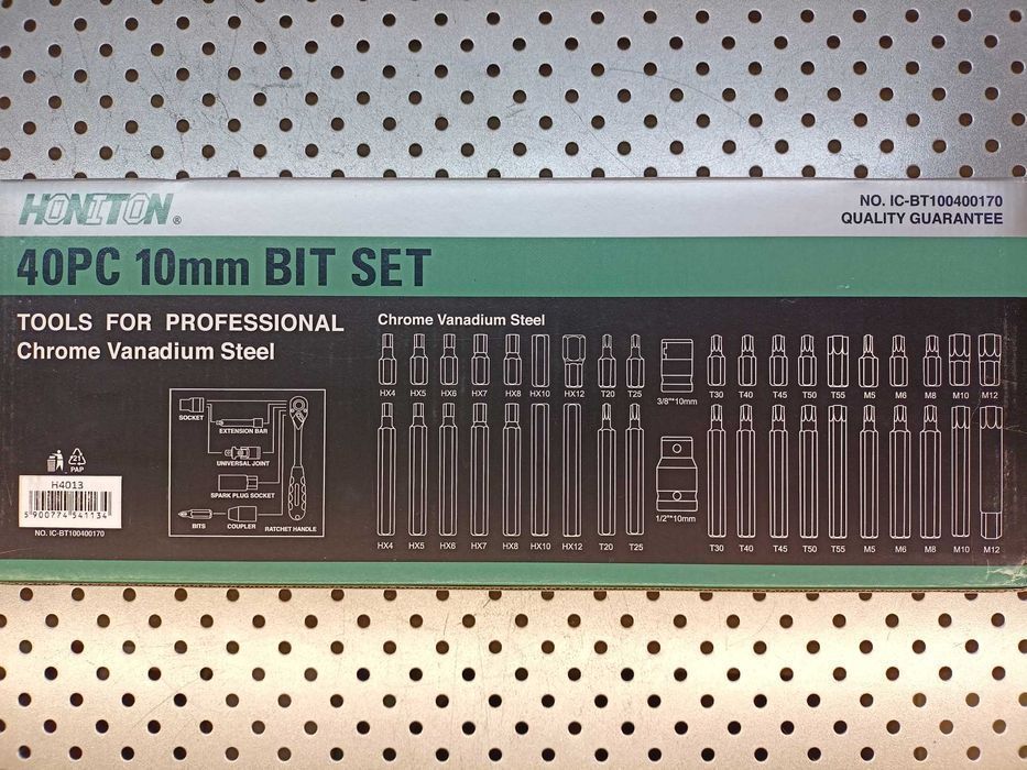 zestaw bitów Bity klucze torx, spline, imbus, bity 40el. ze stali S2