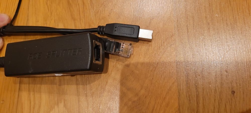 Rozdzielacz zasilania PoE, 5V/2A ze złączem USB