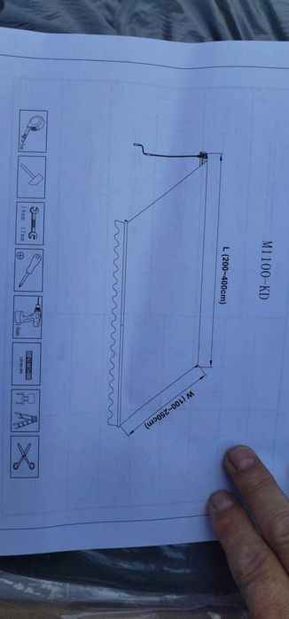 KESSER® Markiza z ramieniem przegubowym, 400 x 250 cm