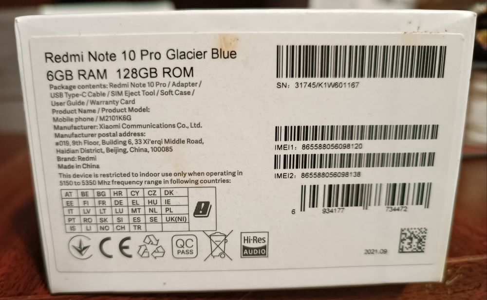 Redmi note 10pro разборка