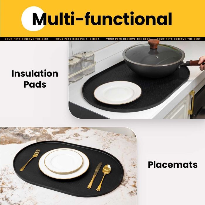 Tapetes de alimentação comedouro e protetores chão gatos/cães /coelhos