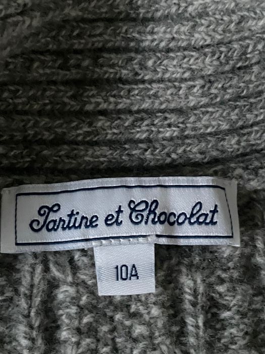 Elegancki dziecięcy szary kardigan Tartine et Chocolat - 10A (140 cm) - Francuska marka premium