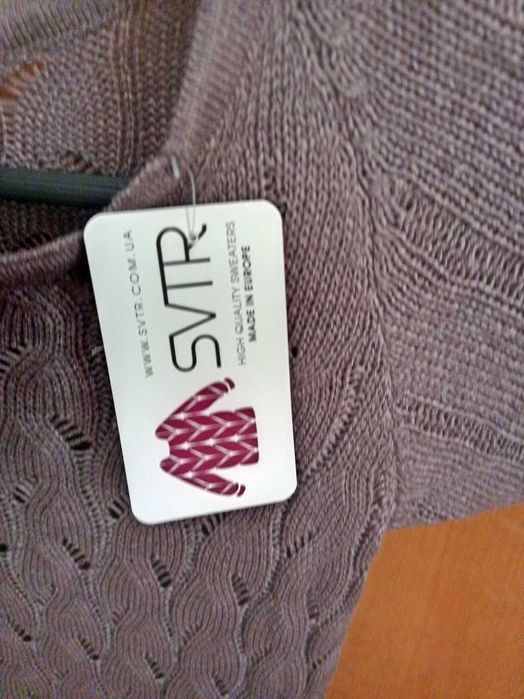 Джемпер - кофта  с коротким рукавом SVTR. трикотаж