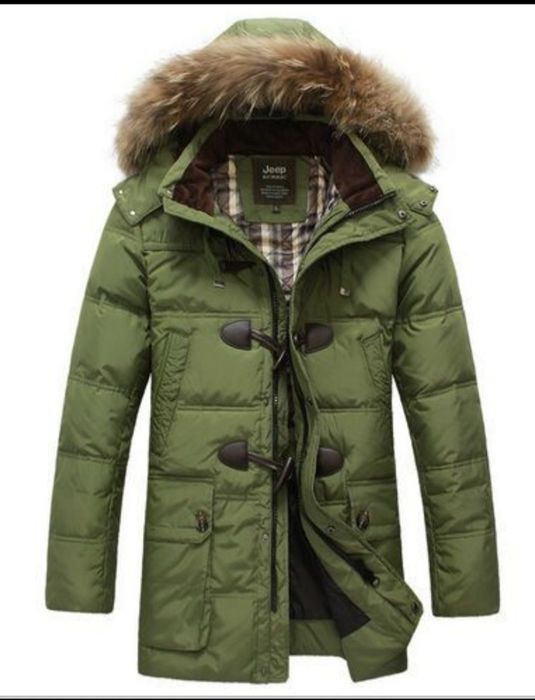 Пуховик мужской Jeep  водонепроницаемый с мехом р. L