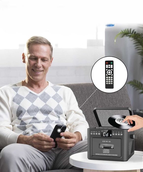 Boombox CD kasety Bluetooth radio FM USB AUX
