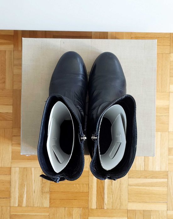 Lasocki botki czarne buty zimowe skórzane 39