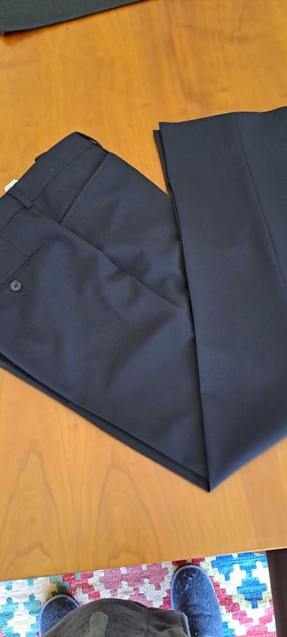 Calças homem azul marinho