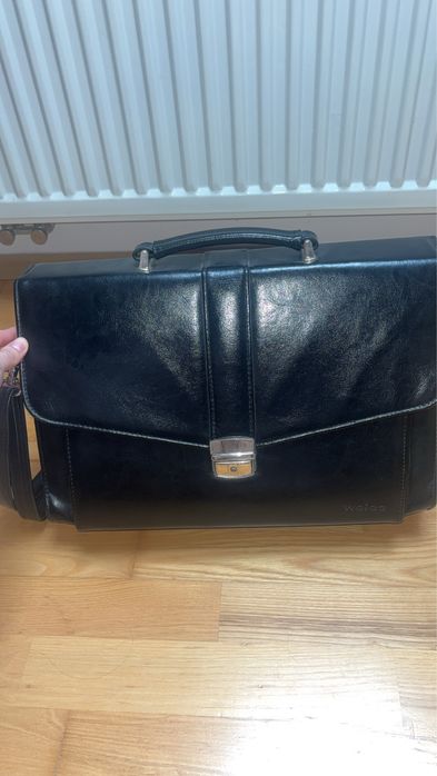 Skórzana męska torba marki wojas