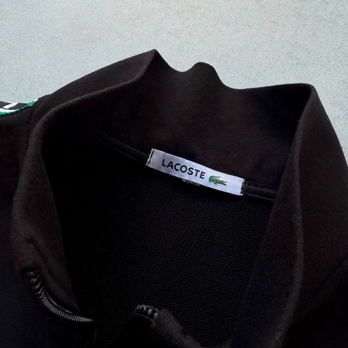 Олімпійка Lacoste з лампасами. Зіпка. Кофта Лакост. Топ якість