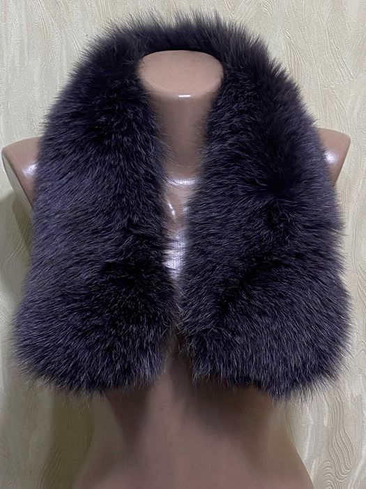 Шикарный воротник из натурального меха песца, 68см