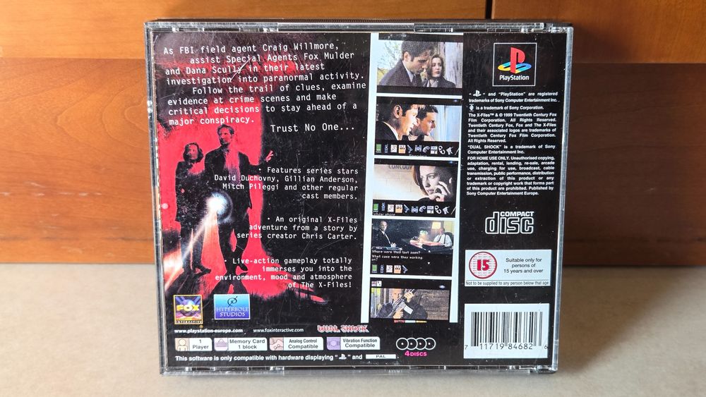 Jogo The X Files PS1 Completo
