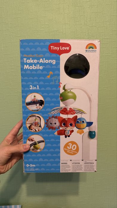 Мобіль Tiny Love 3 в 1 Весела галявина із звуковим ефектом