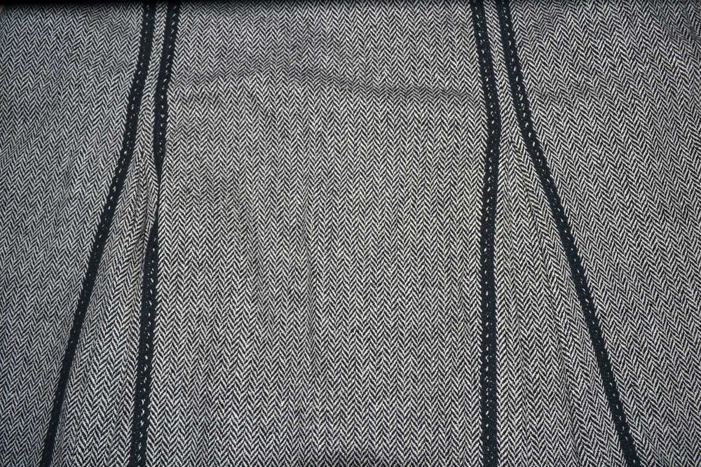 127^ Just style elegancka spódnica z wełną jodełka 42/44