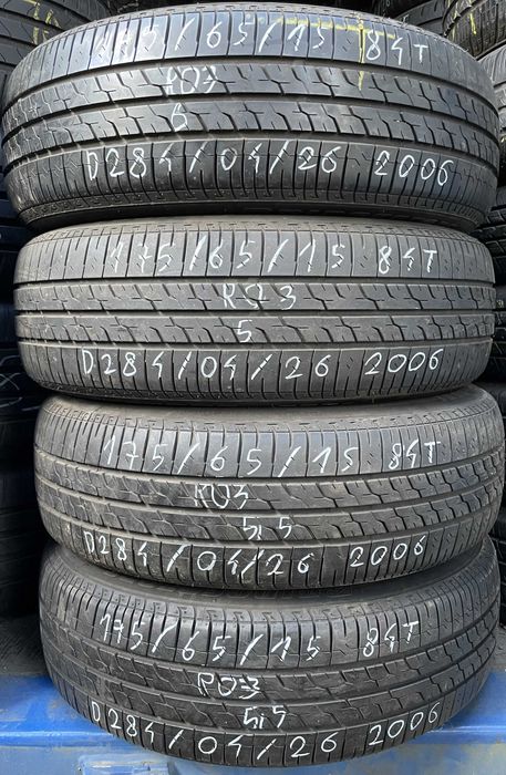 4szt. opony letnie 175/65R15 84T Bridgestone B391