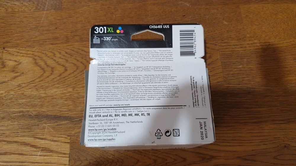 Toner hp 301 xl tri colour