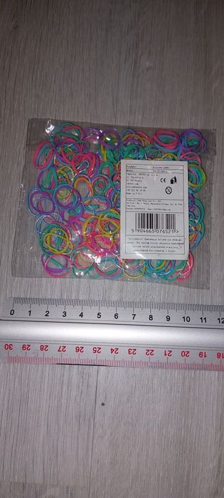 Gumeczki do włosów do warkoczyków różnokolorowe