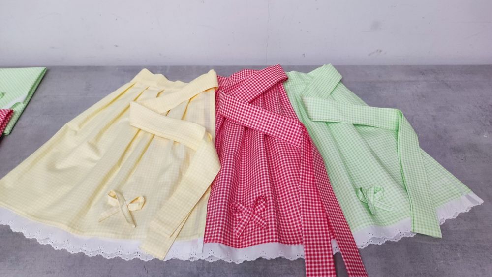 Fartuszek i chusta folk ludowy dziecięcy