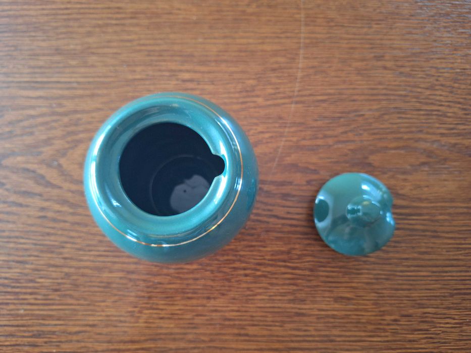 Zielona Porcelanowa Cukierniczka Jacobs