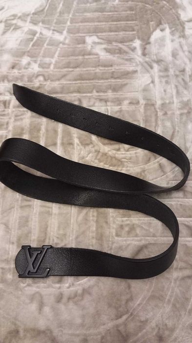 Pasek skórzany Louis Vuitton czarny 125cm