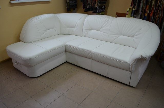 Wiosenna cena narożnik FRESH skóra naturalna f-cja spania producent