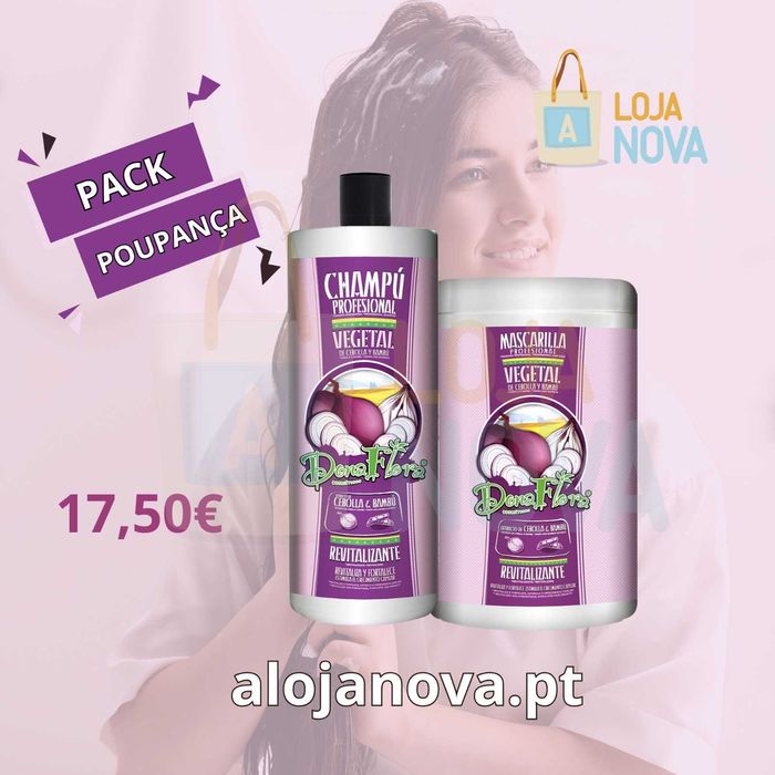 Dona Flora Shapo Mascara tónico serum Leave -in anti-queda roxo
